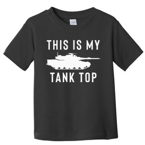 M1 Abrams Tank Funny Sarcastic Military Pun Gift Toddler T-Shirt