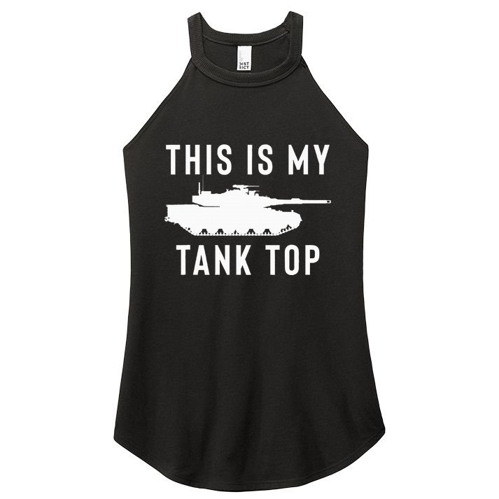 M1 Abrams Tank Funny Sarcastic Military Pun Gift Women's Perfect Tri Rocker Tank