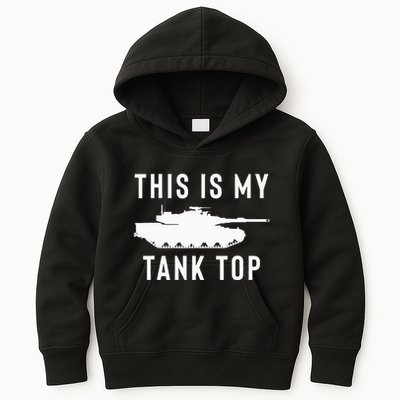 M1 Abrams Tank Funny Sarcastic Military Pun Gift Kids Hoodie
