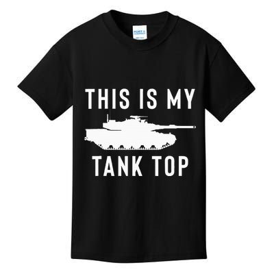 M1 Abrams Tank Funny Sarcastic Military Pun Gift Kids T-Shirt