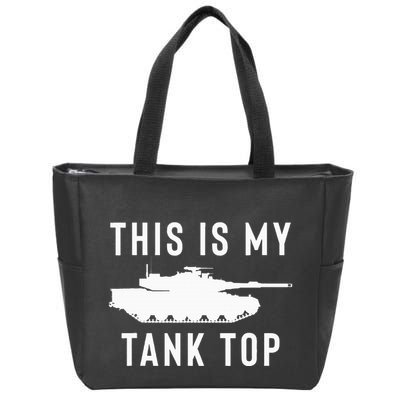 M1 Abrams Tank Funny Sarcastic Military Pun Gift Zip Tote Bag