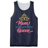 Mom A Title Just Above Queen Mesh Reversible Basketball Jersey Tank