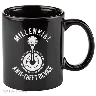 Millennial Anti Theft Device Funny Manual Transmission 11oz C Handle Ceramic Mug