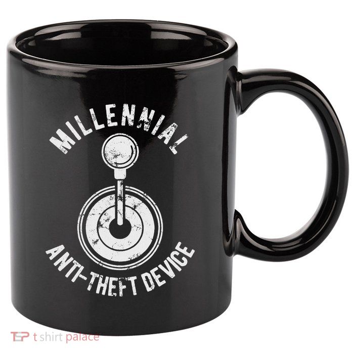 Millennial Anti Theft Device Funny Manual Transmission 11oz C Handle Ceramic Mug