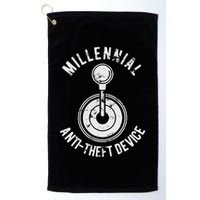 Millennial Anti Theft Device Funny Manual Transmission Golf Towel