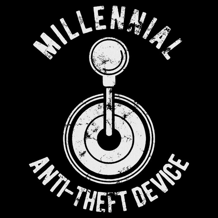Millennial Anti Theft Device Funny Manual Transmission Women's Crop Top Tee