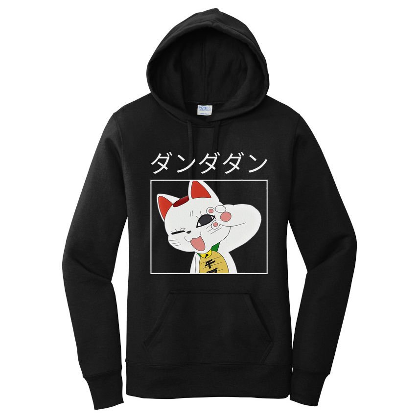 Momo Ayase Turbo Granny Ken Takakura White Anime Cute Cat Women's Pullover Hoodie