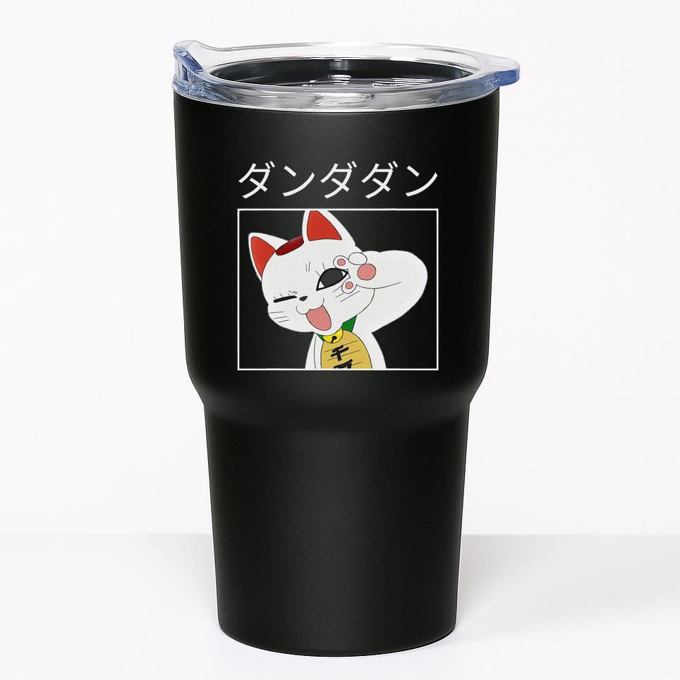 Momo Ayase Turbo Granny Ken Takakura White Anime Cute Cat Tumbler