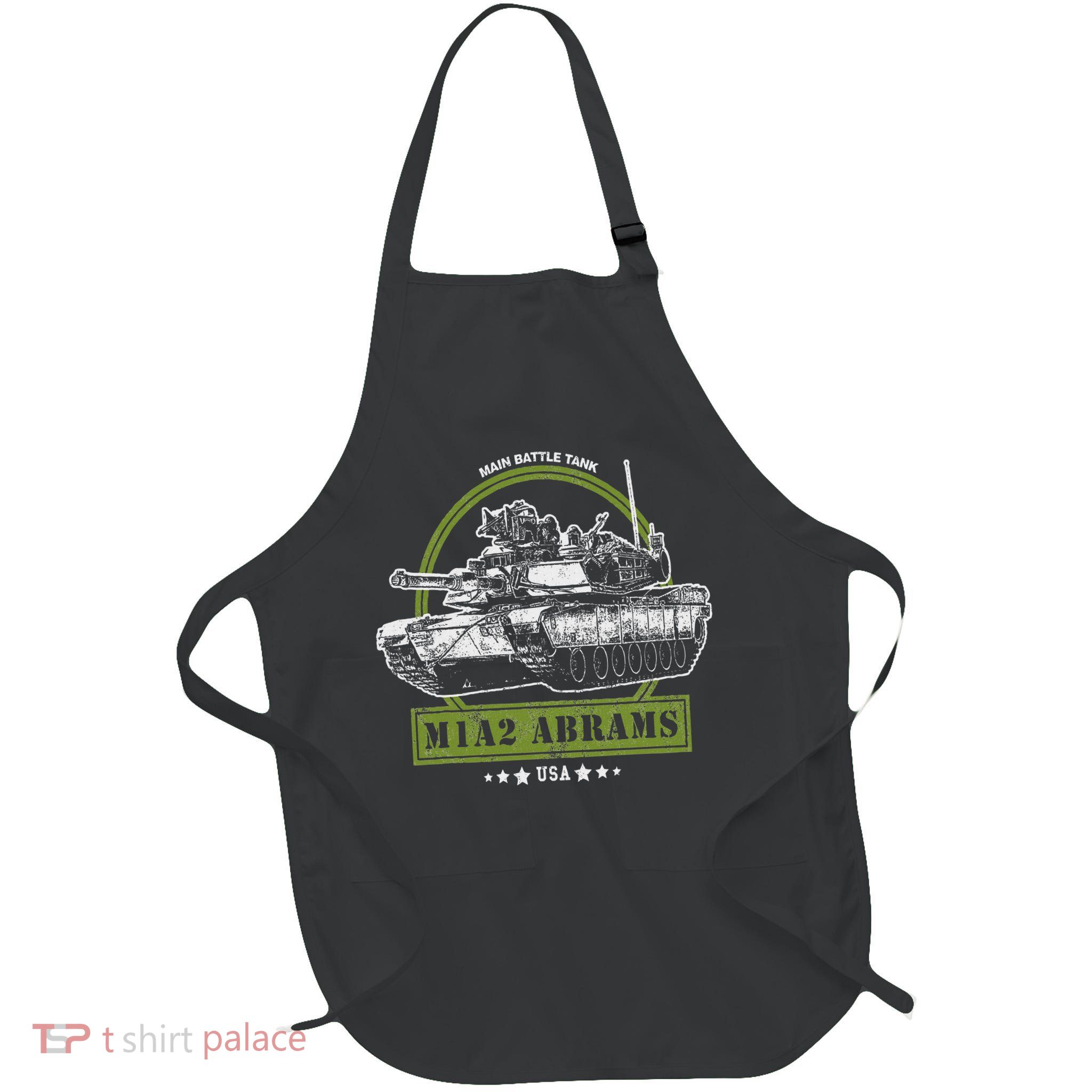 M1a2 Abrams Tank Full-Length Apron With Pockets