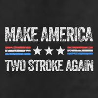 Make America Two Stroke Again Funny Us Patriotic 4th Of July Golf Towel