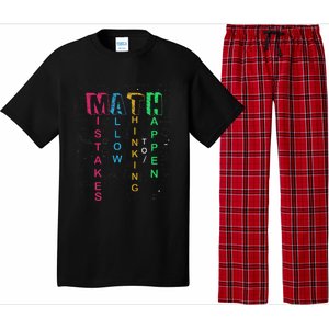 Mistakes Allow Thinking To Happen School Math Teacher Pajama Set