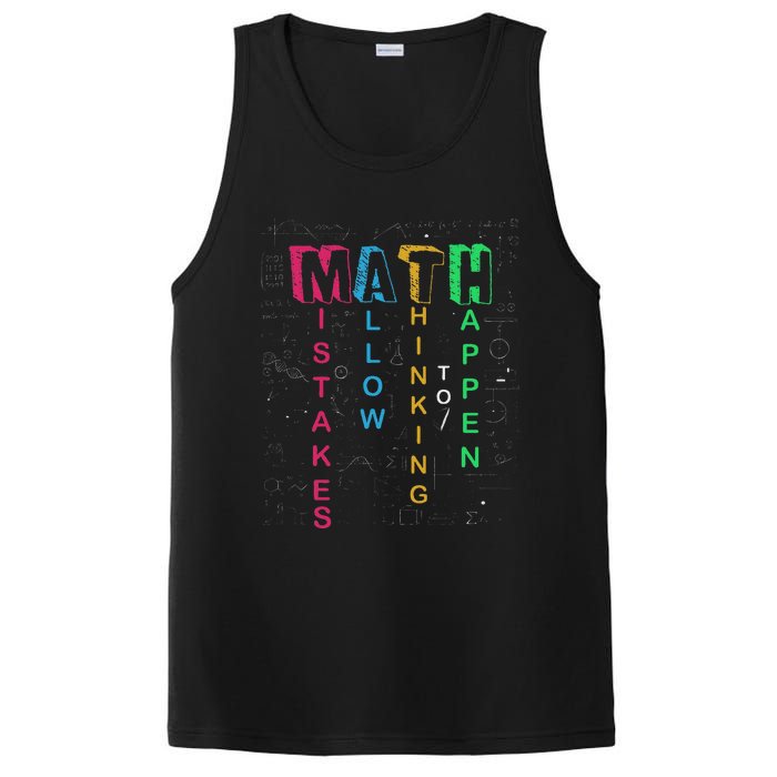 Mistakes Allow Thinking To Happen School Math Teacher PosiCharge Competitor Tank