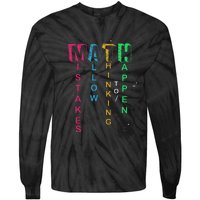 Mistakes Allow Thinking To Happen School Math Teacher Tie-Dye Long Sleeve Shirt