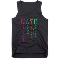 Mistakes Allow Thinking To Happen School Math Teacher Tank Top