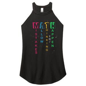 Mistakes Allow Thinking To Happen School Math Teacher Women's Perfect Tri Rocker Tank