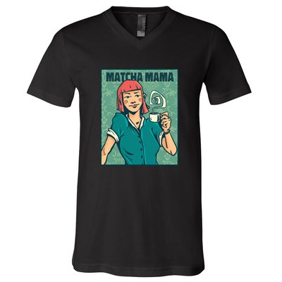 Matcha Mama V-Neck T-Shirt