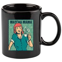 Matcha Mama 11oz C Handle Ceramic Mug