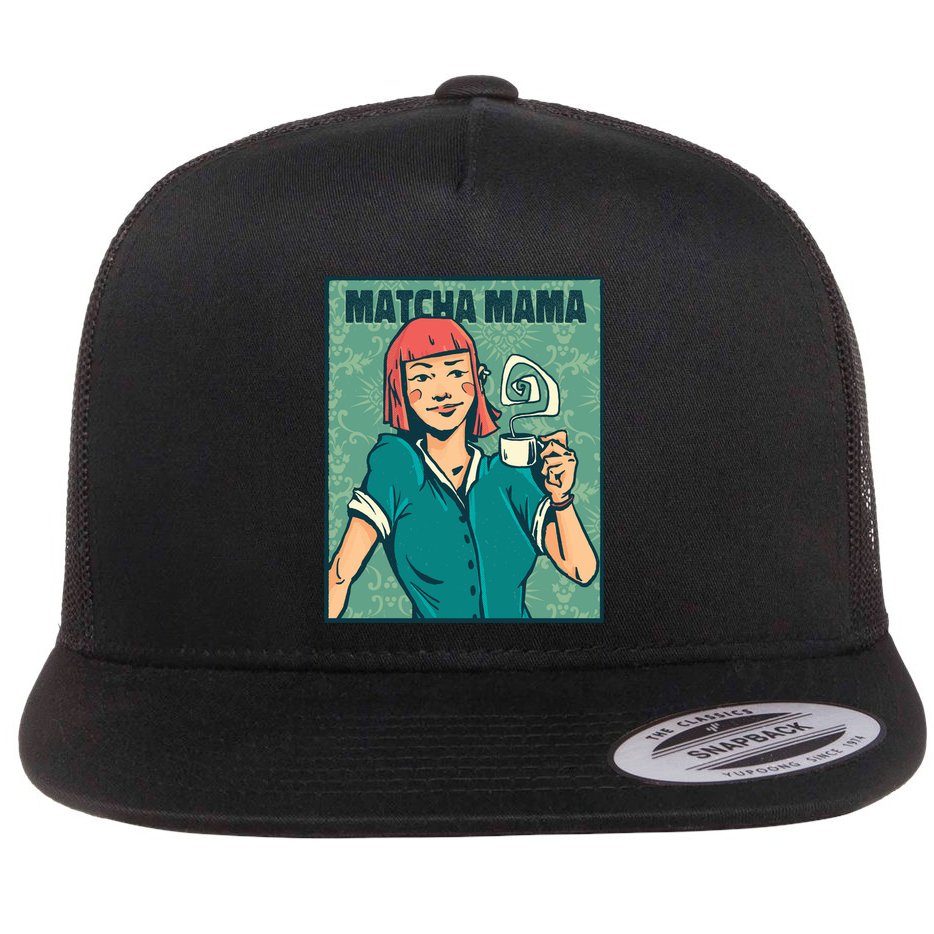 Matcha Mama Flat Bill Trucker Hat