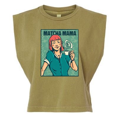 Matcha Mama Garment-Dyed Women's Muscle Tee