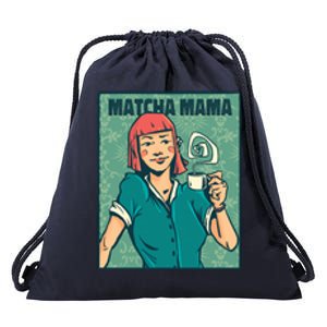 Matcha Mama Drawstring Bag