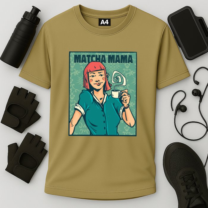 Matcha Mama Cooling Performance Crew T-Shirt