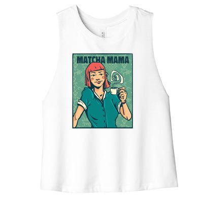 Matcha Mama Women's Racerback Cropped Tank