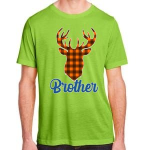 Matching Holiday Family Plaid Reindeer Brother Adult ChromaSoft Performance T-Shirt