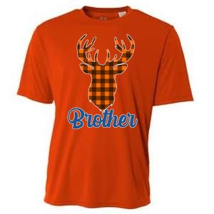 Matching Holiday Family Plaid Reindeer Brother Cooling Performance Crew T-Shirt