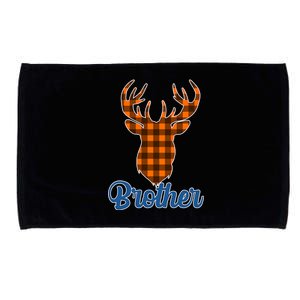 Matching Holiday Family Plaid Reindeer Brother Microfiber Hand Towel