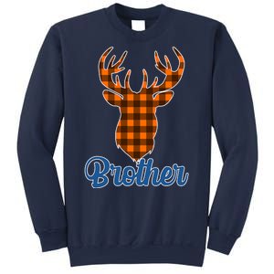 Matching Holiday Family Plaid Reindeer Brother Sweatshirt