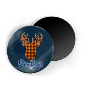 Matching Holiday Family Plaid Reindeer Brother Magnet