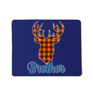 Matching Holiday Family Plaid Reindeer Brother Mousepad