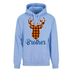 Matching Holiday Family Plaid Reindeer Brother Unisex Surf Hoodie