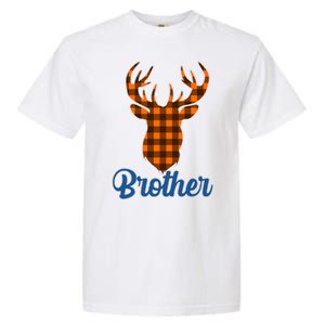 Matching Holiday Family Plaid Reindeer Brother Garment-Dyed Heavyweight T-Shirt