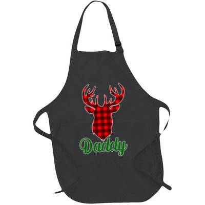 Matching Holiday Family Plaid Reindeer Daddy Apron