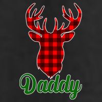 Matching Holiday Family Plaid Reindeer Daddy Adult Drive Performance Visor