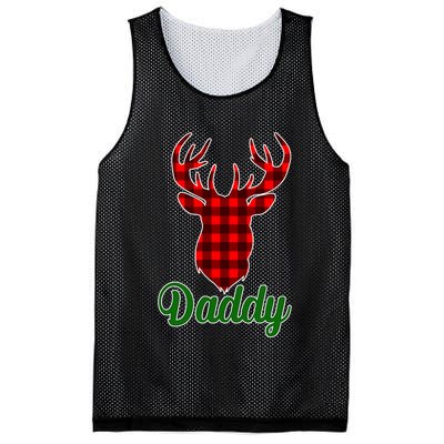 Matching Holiday Family Plaid Reindeer Daddy Mesh Reversible Basketball Jersey Tank
