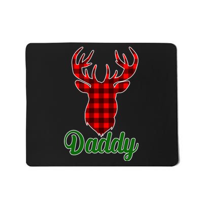 Matching Holiday Family Plaid Reindeer Daddy Mousepad