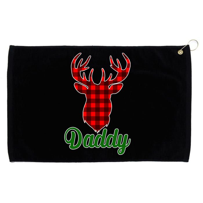 Matching Holiday Family Plaid Reindeer Daddy Grommeted Golf Towel