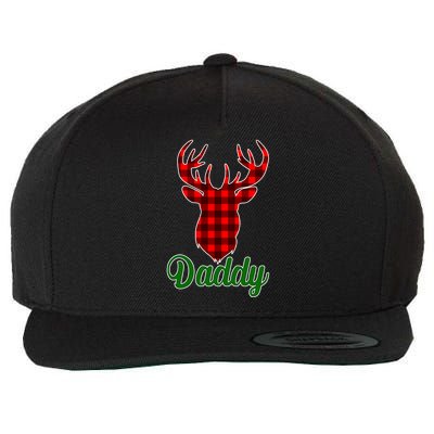Matching Holiday Family Plaid Reindeer Daddy Wool Snapback Cap