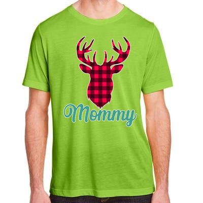 Matching Holiday Family Plaid Reindeer Mommy Adult ChromaSoft Performance T-Shirt