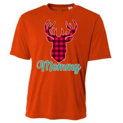 Matching Holiday Family Plaid Reindeer Mommy Cooling Performance Crew T-Shirt