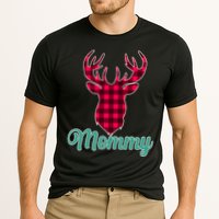 Matching Holiday Family Plaid Reindeer Mommy Performance Shirt