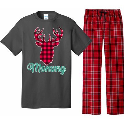 Matching Holiday Family Plaid Reindeer Mommy Pajama Set