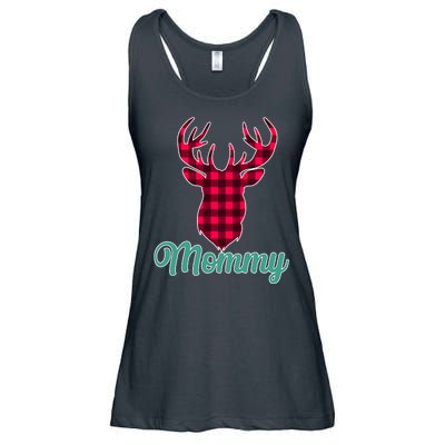 Matching Holiday Family Plaid Reindeer Mommy Ladies Essential Flowy Tank