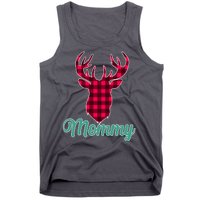 Matching Holiday Family Plaid Reindeer Mommy Tank Top