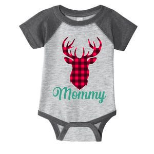 Matching Holiday Family Plaid Reindeer Mommy Infant Baby Jersey Bodysuit