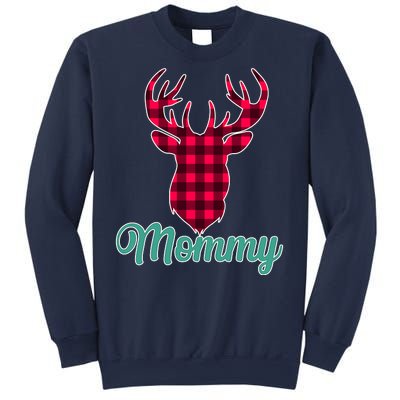 Matching Holiday Family Plaid Reindeer Mommy Sweatshirt