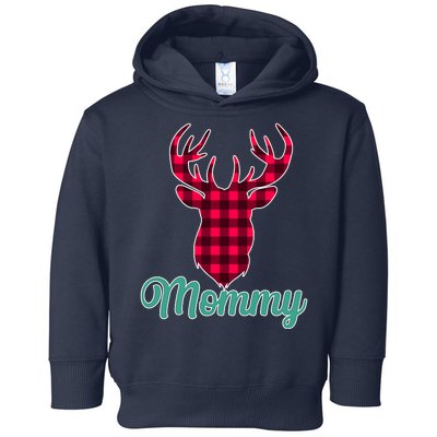 Matching Holiday Family Plaid Reindeer Mommy Toddler Hoodie