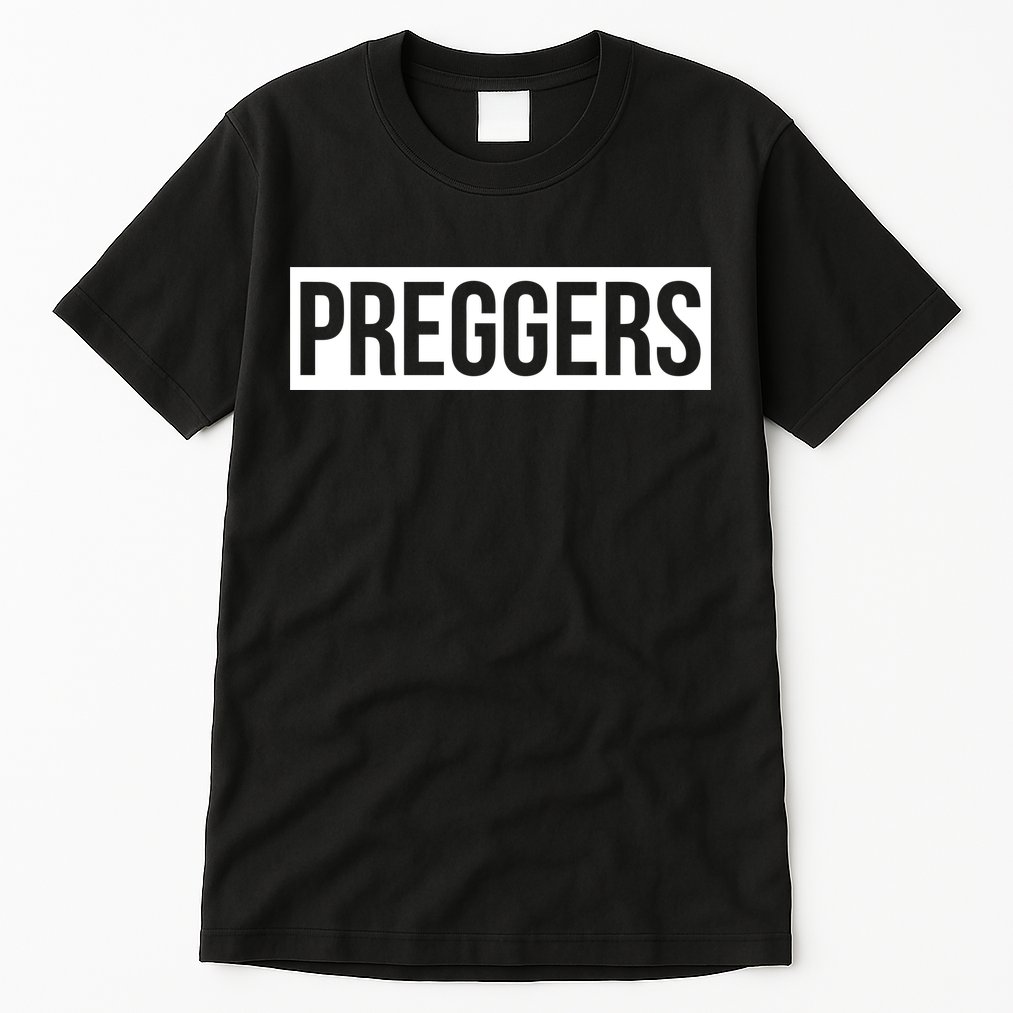 Maternity Slogan Preggers Box Logo Tall T-Shirt